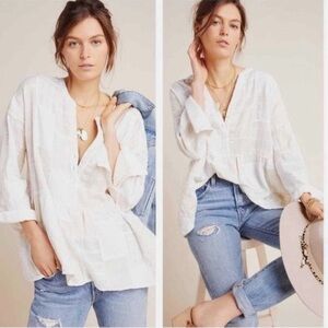 Relaxed Women's Button-Front Blouse